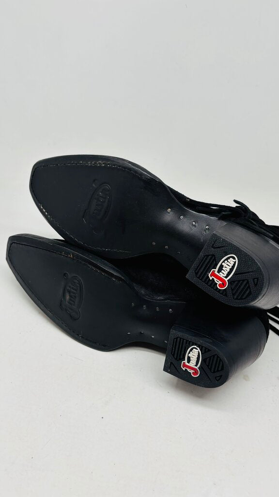 Justin Ankle Boots Black 6.5
