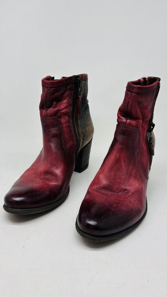 Mjus Ankle Boots Burgundy 10