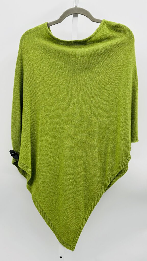 Cashmere Poncho Green OS