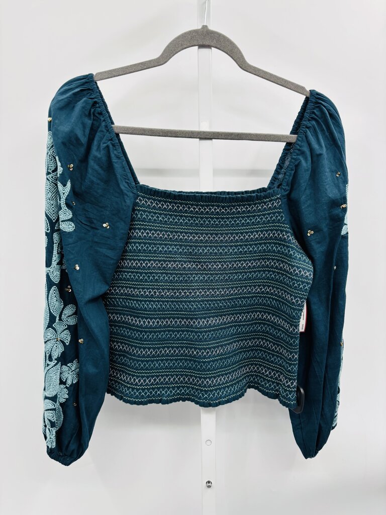 Anthropologie Top Teal S