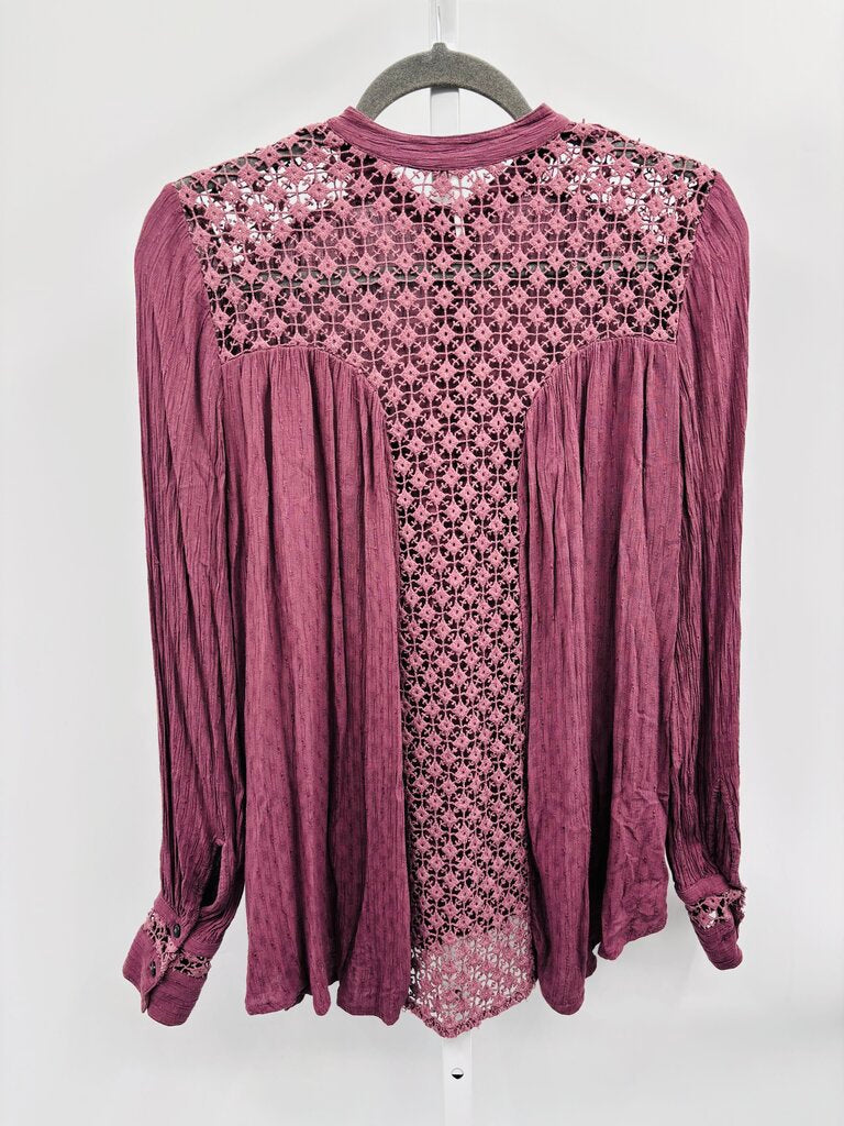 Free People Blouse Purple XS