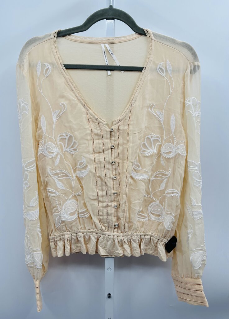 Anthropologie Blouse Beige S