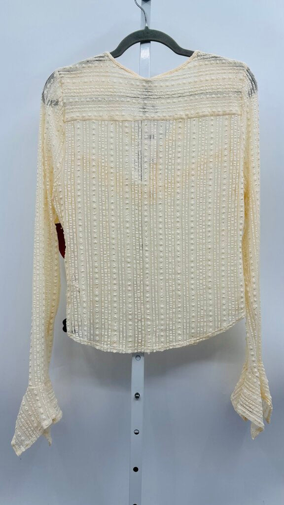 Anthropologie Blouse Beige L