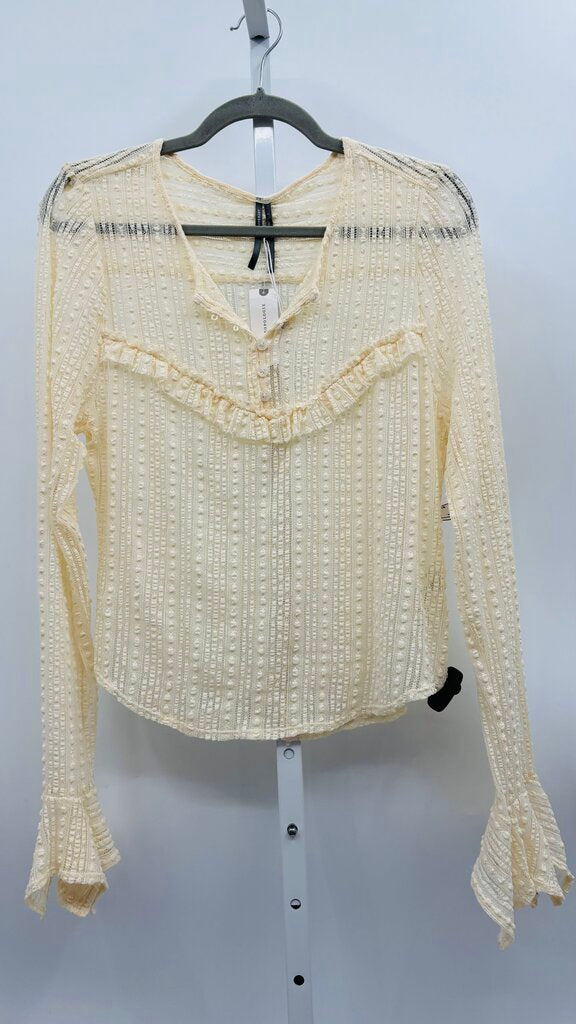 Anthropologie Blouse Beige L