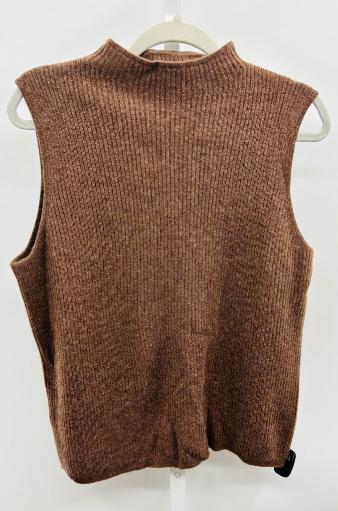 H: Halston Top Brown XL