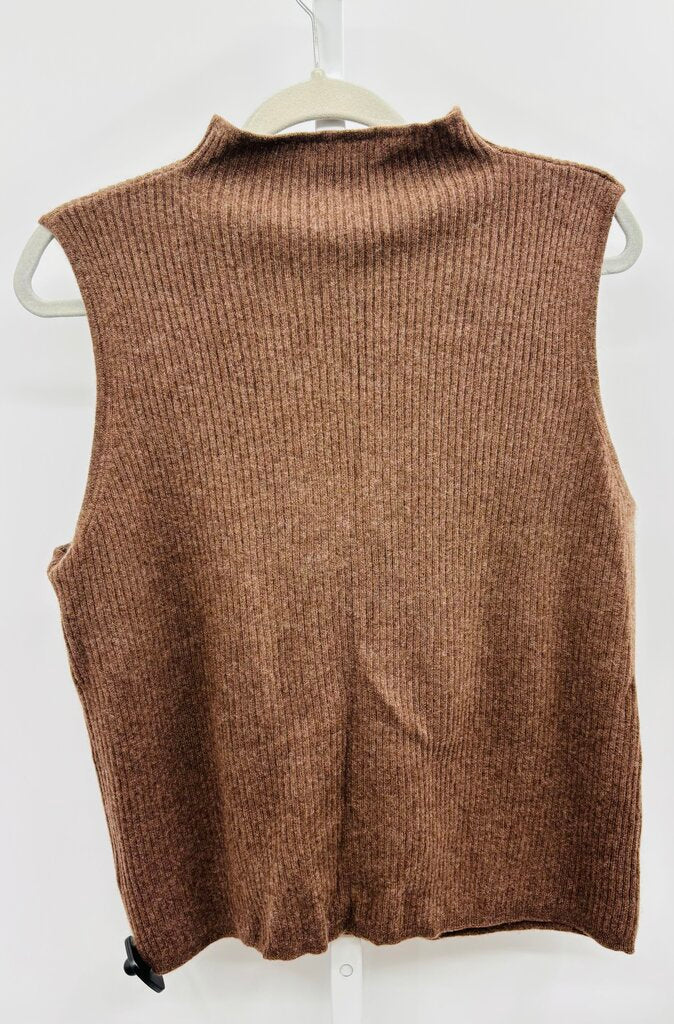 H: Halston Top Brown XL