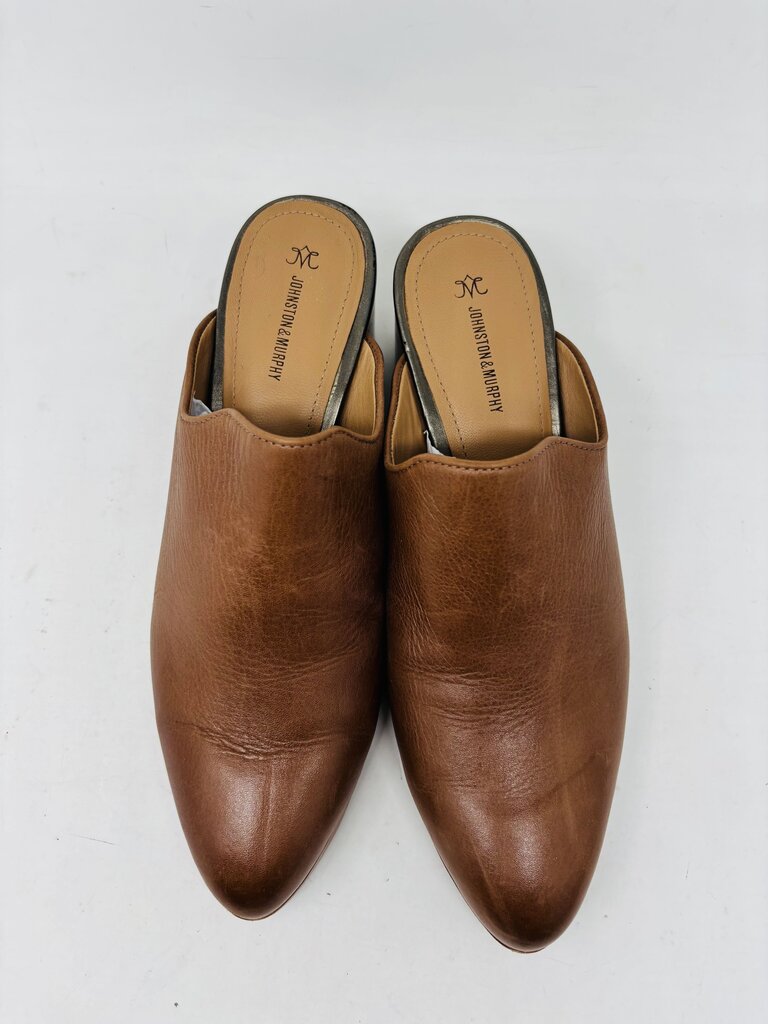 Johnston & Murphy Mules Brown 9.5
