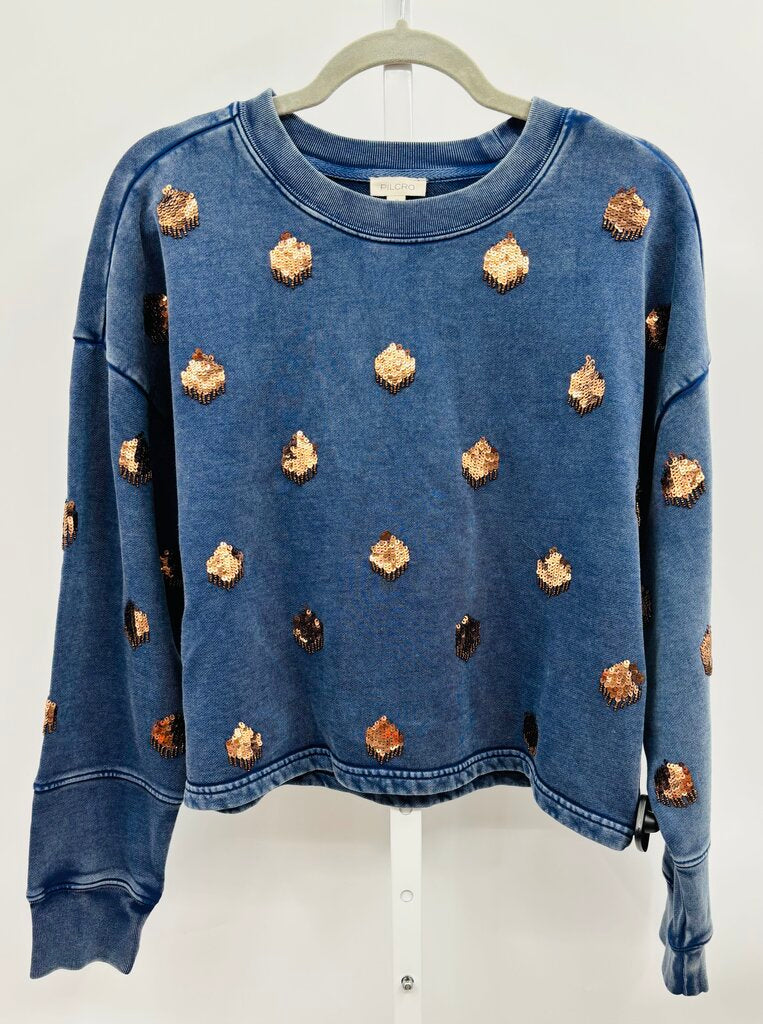 Pilcro Sweatshirt Navy M