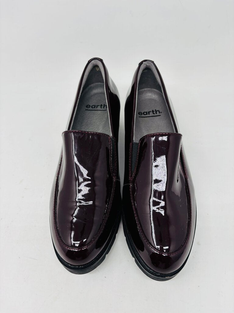 Earth Loafers Burgundy 8
