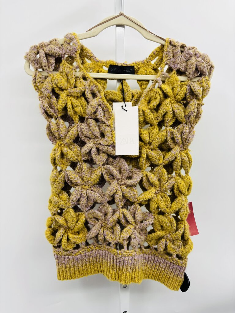 Zara Sweater Vest Yellow S