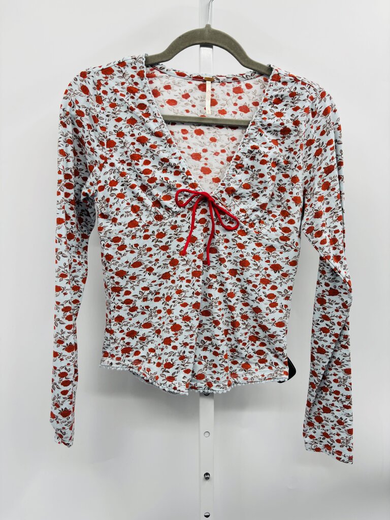Free People Top Blue S