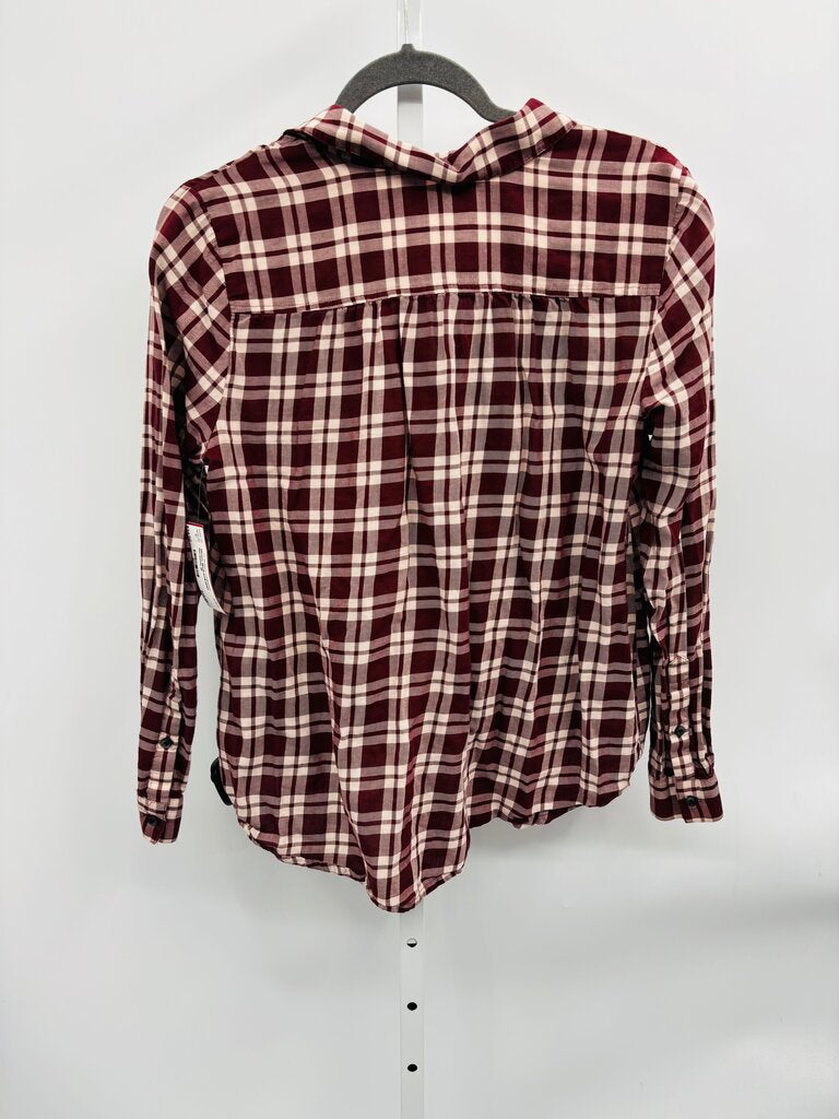 Madewell Blouse Burgundy M