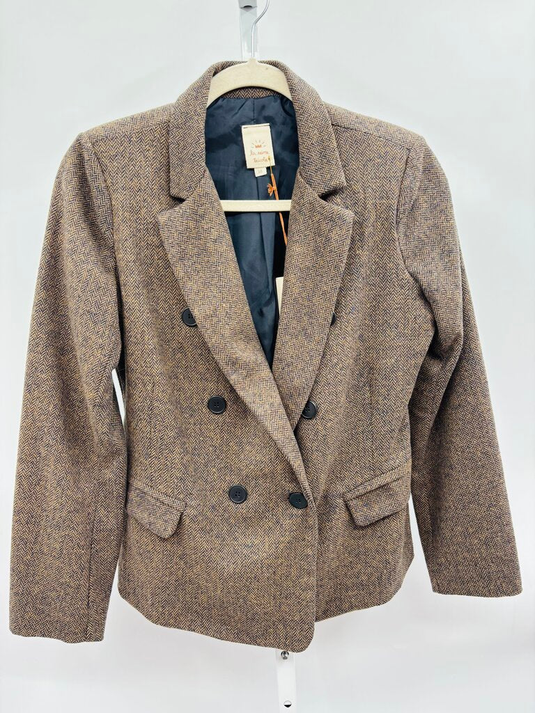 La Reine Tricote Blazer Brown S