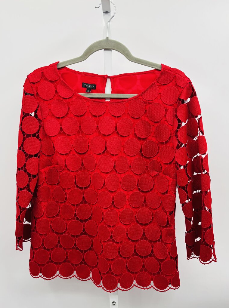 Talbots Top Red M