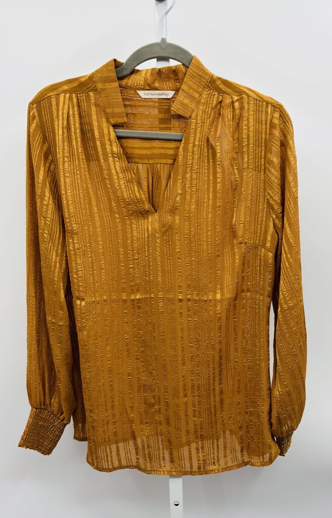 Soft Surroundings Blouse Gold M