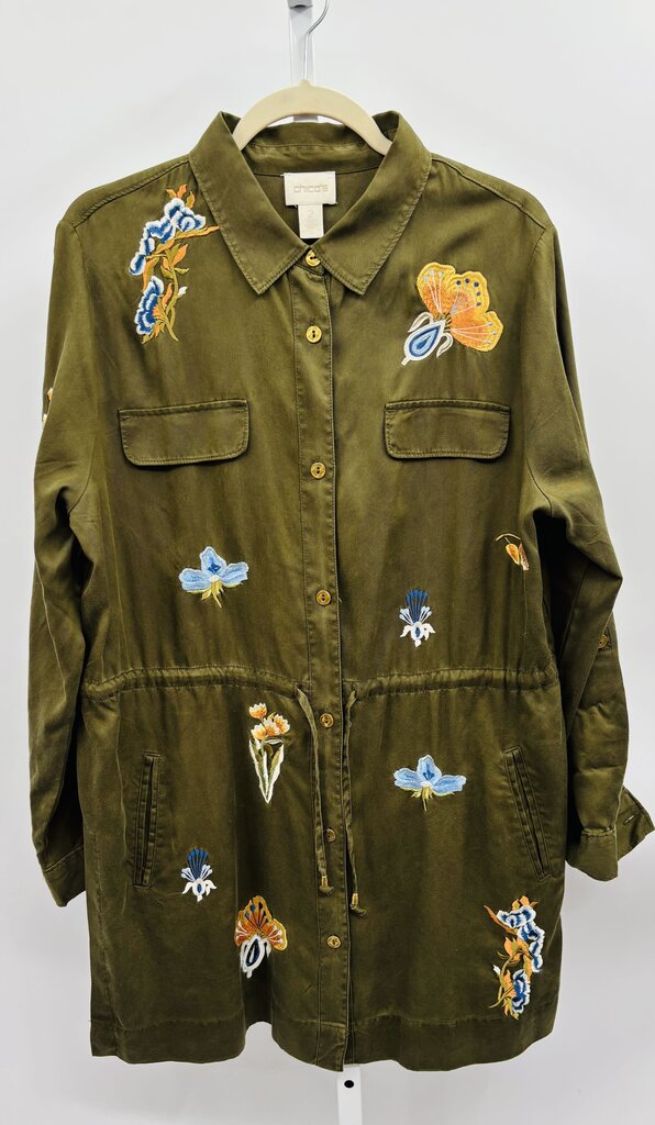 Chico's Jacket Green L