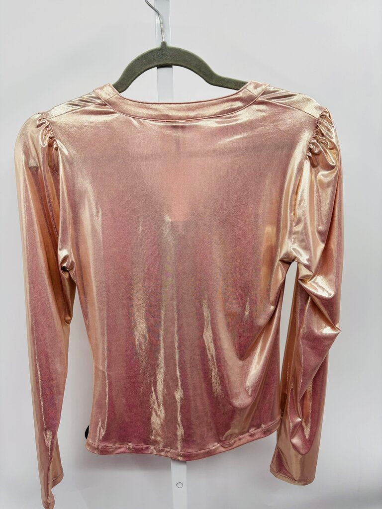 Anthropologie Top Rose Gold S
