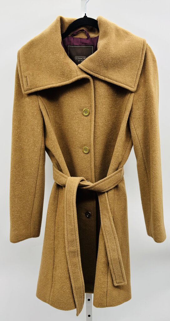 Coach Coat Tan M