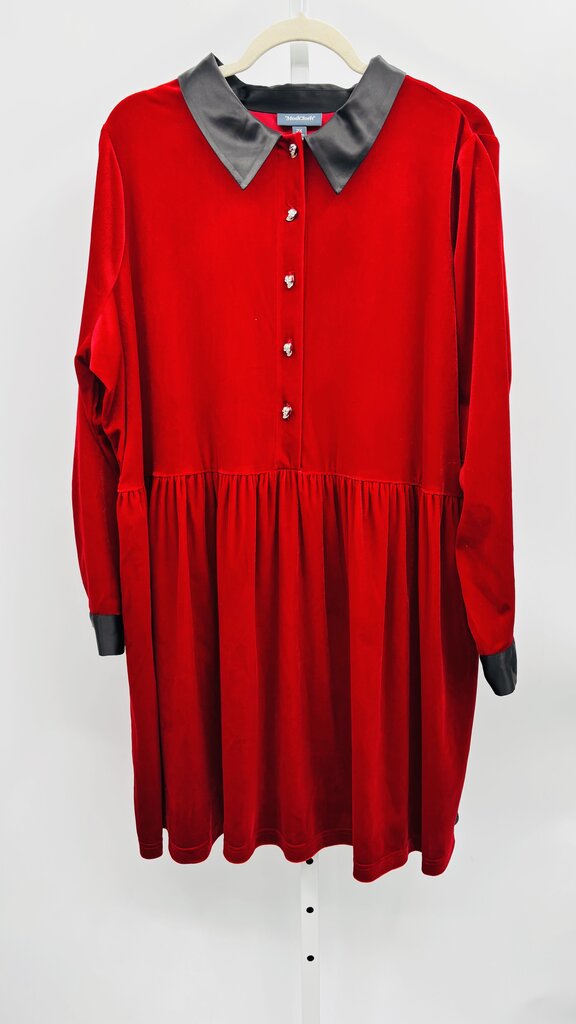 ModCloth Dress Plus Red 2X