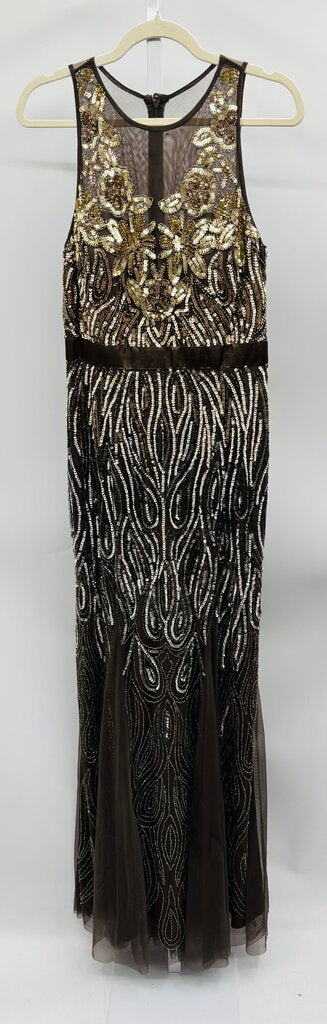 Adrianna Papell Formal Dress Brown 10
