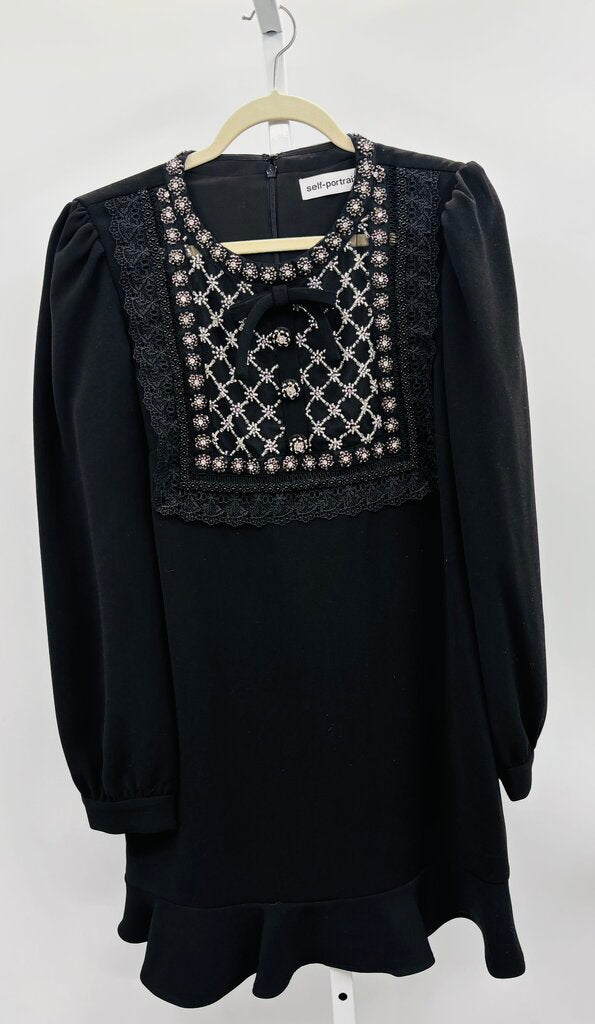 Self-Portrait Dress Black 10
