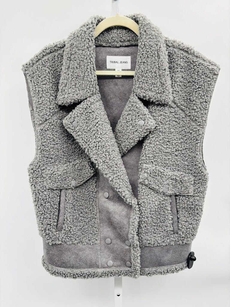 Tribal Vest Grey S