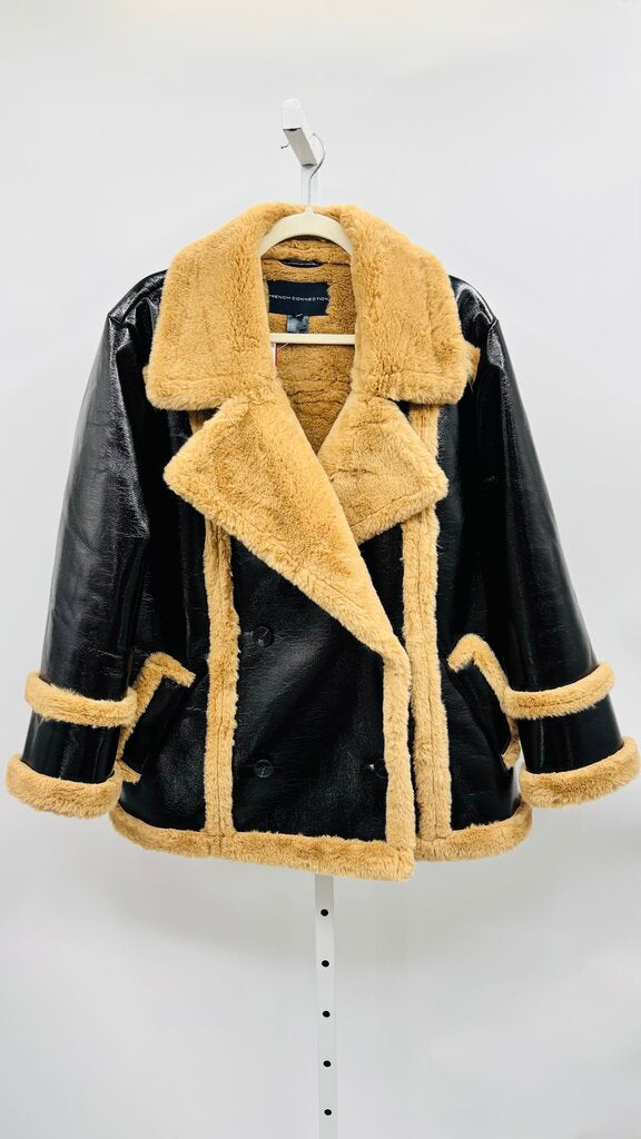 French Connection Coat Black L