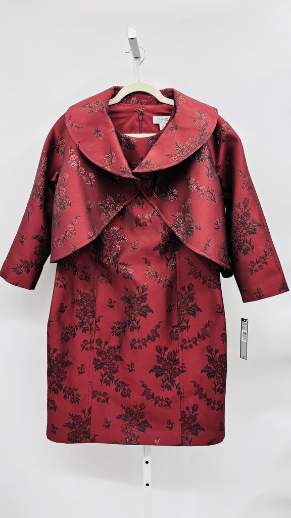 Tahari: ASL Dress Set Red 14