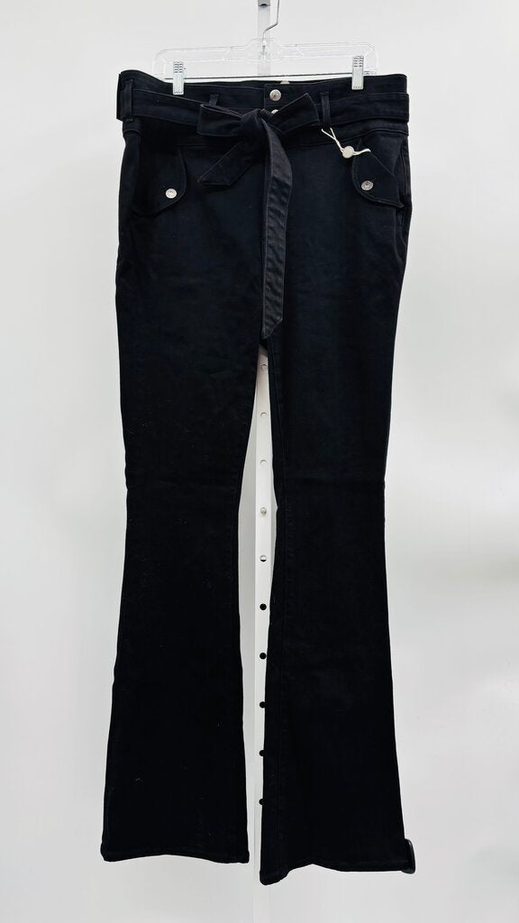 Veronica Beard Jeans Flare Black 16