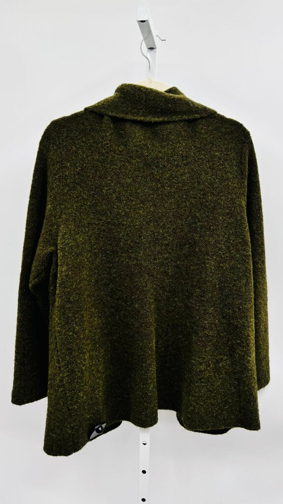 Eileen Fisher Cardigan Plus Green 1X