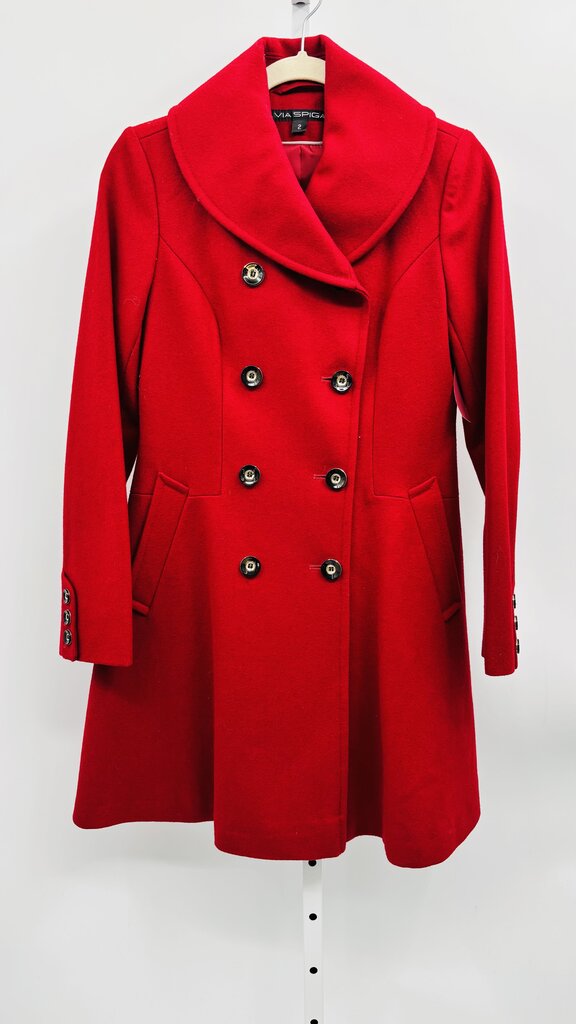 Via Spiga Coat Red 2