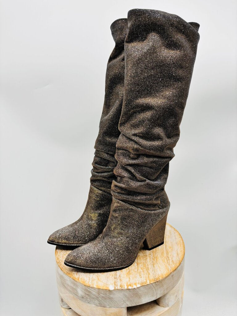 Stuart Weitzman Boots Gold 6.5