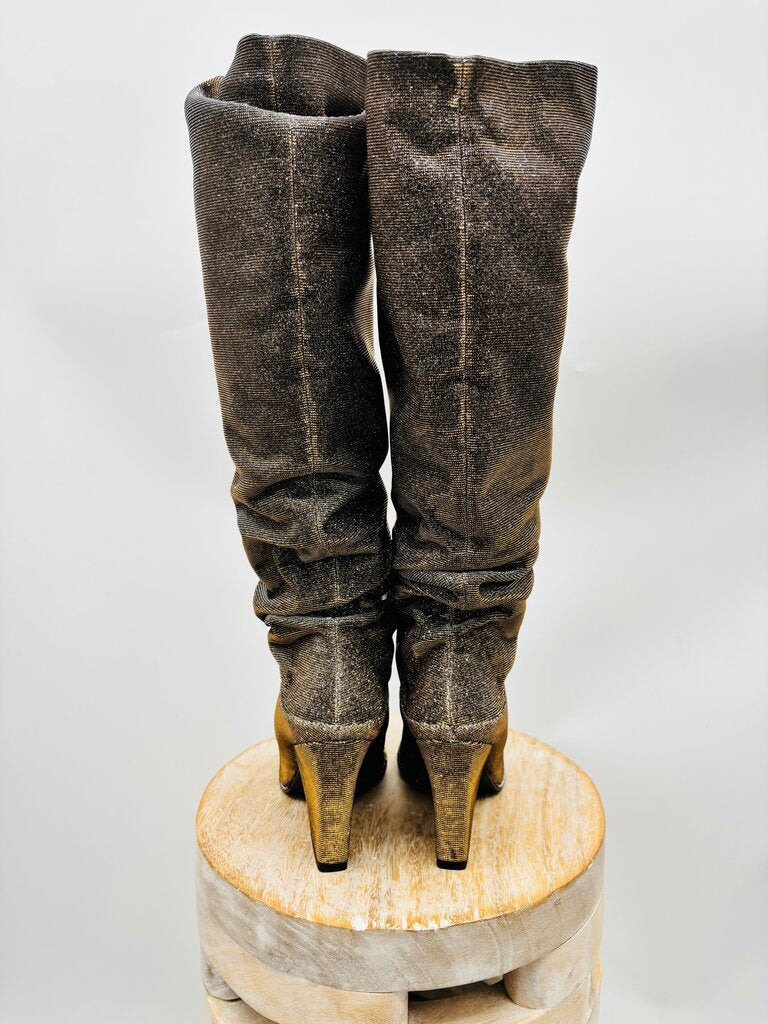 Stuart Weitzman Boots Gold 6.5