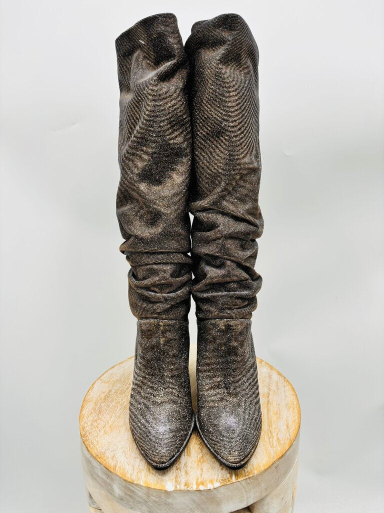 Stuart Weitzman Boots Gold 6.5