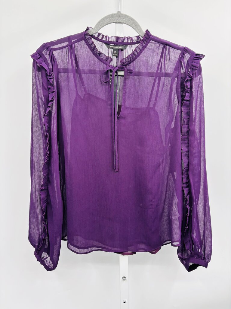 Banana Republic Blouse Purple XS