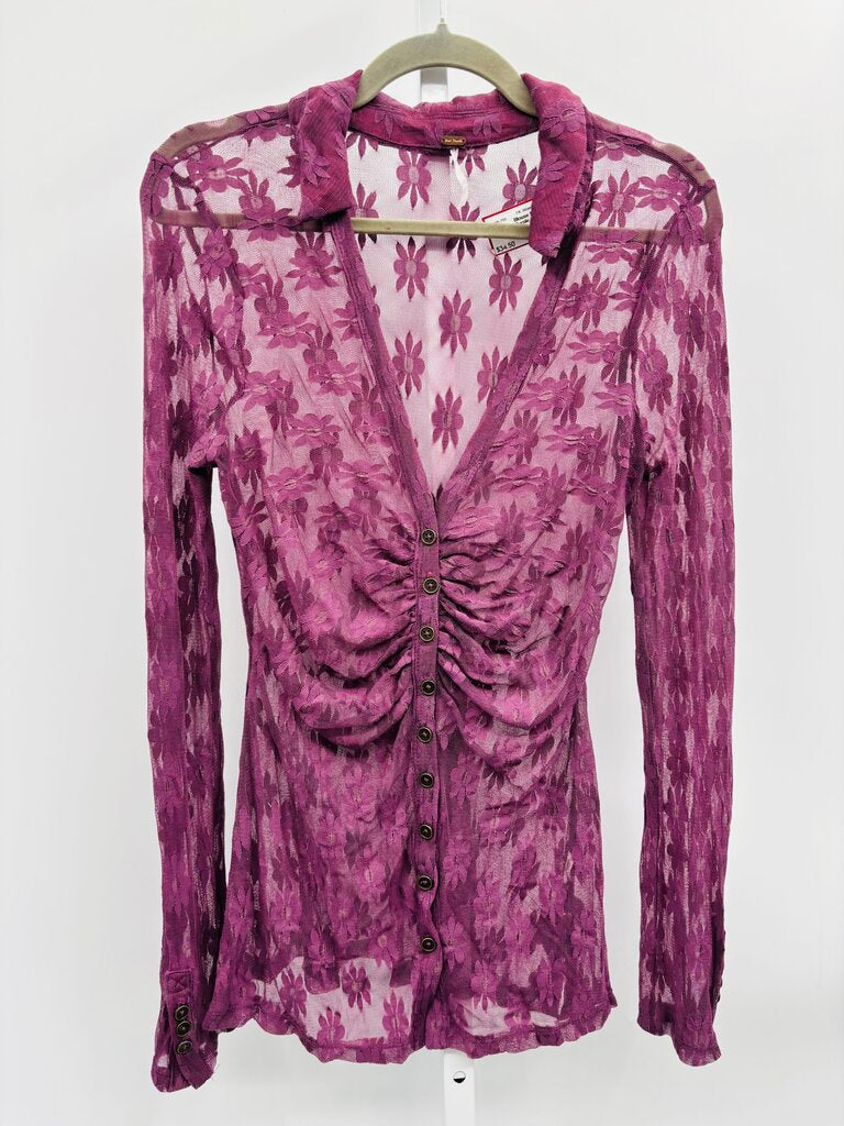 Free People Blouse Purple M