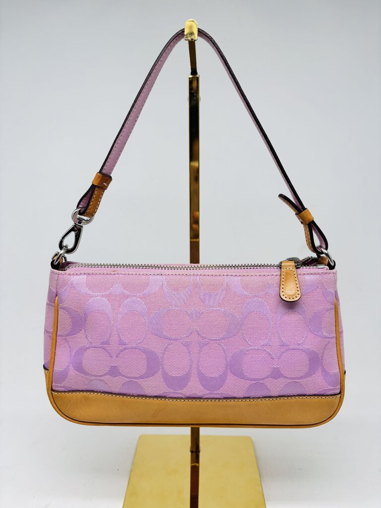 Coach Handbag Pink Signature