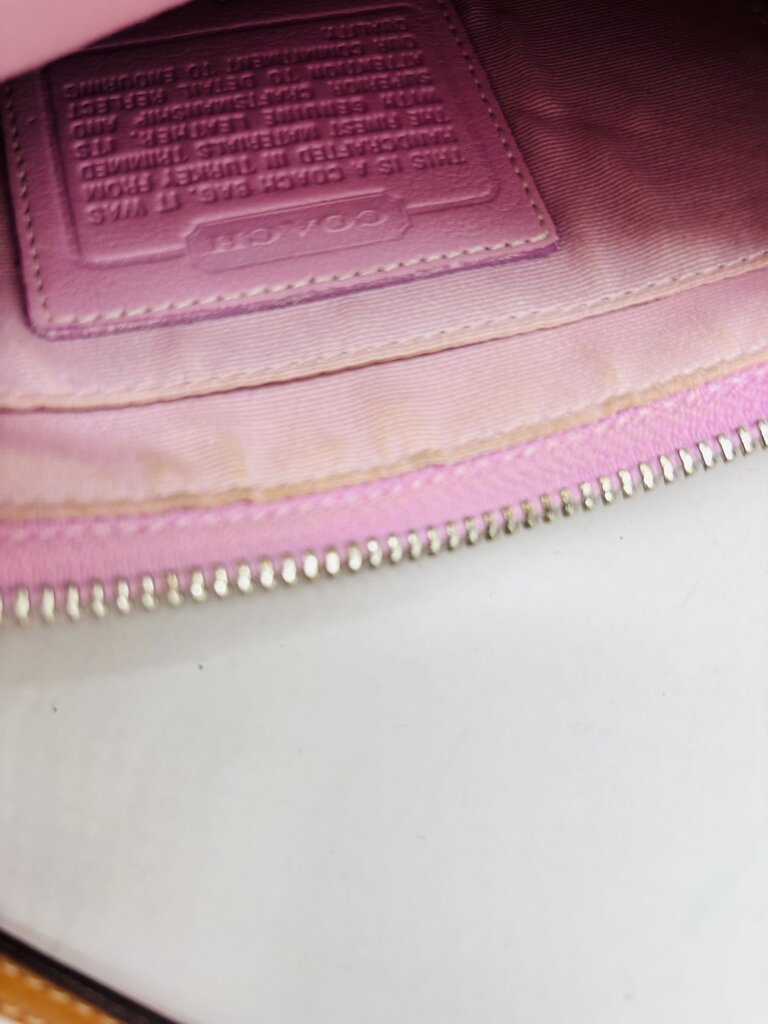Coach Handbag Pink Signature
