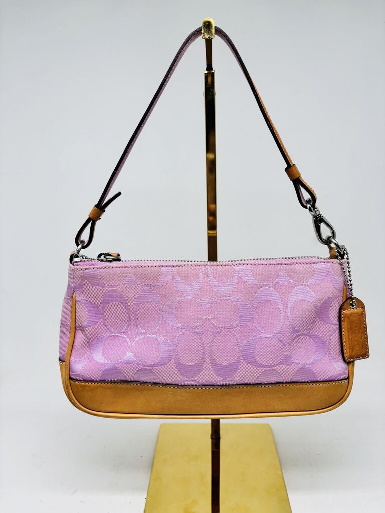 Coach Handbag Pink Signature