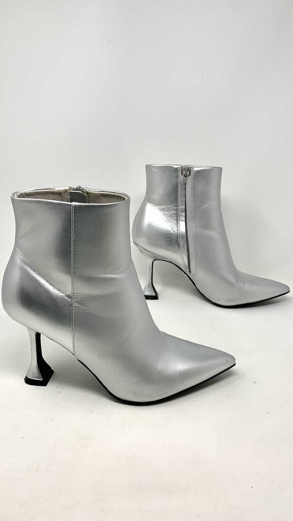 Open Edit Bootie Silver 10