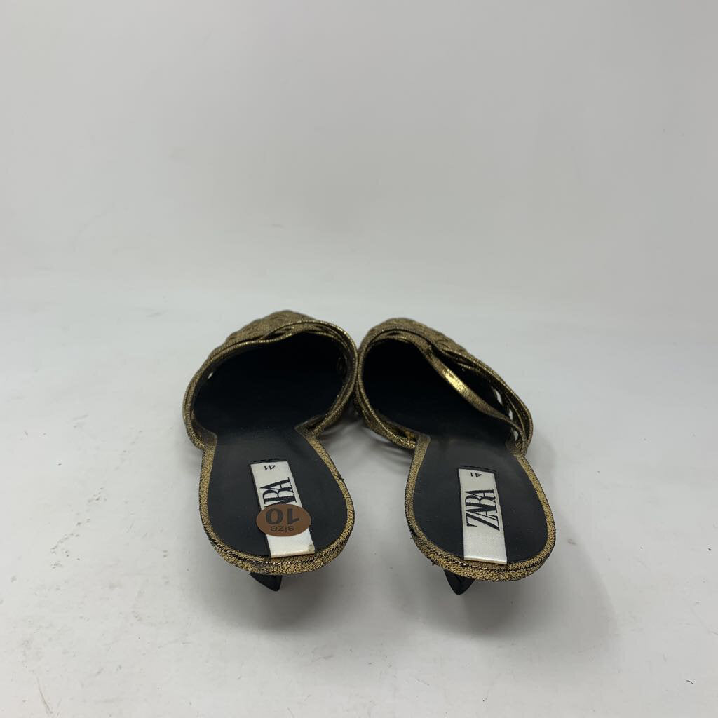 Zara Kitten Heel Gold 10