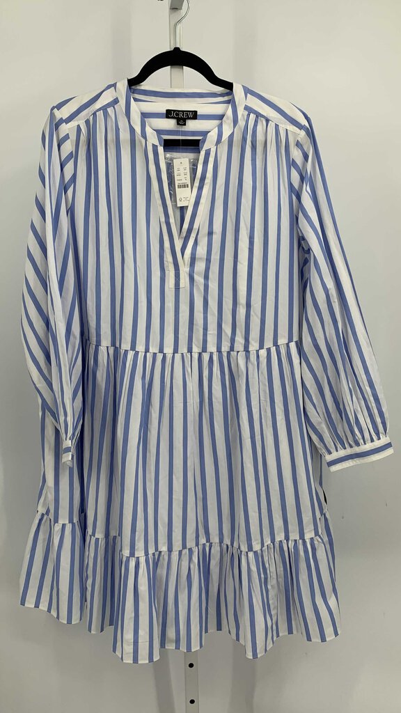 J. Crew Dress Blue/White XL