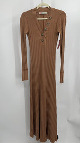 FP Beach Dress Brown XS