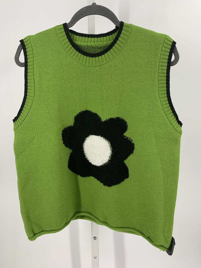 Sweater Vest Green/Black L